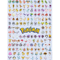 RAVENSBURGER Puzzle Pokémon: Prvých 151 pokémonov 500 dielikov
