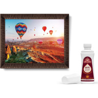 ART PUZZLE Puzzle s rámom a lepidlom 3v1 Balóny nad Kapadokiou 1000 dielikov