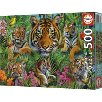 EDUCA Puzzle Tigre v džungli 500 dielikov