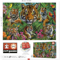 EDUCA Puzzle Tigre v džungli 500 dielikov