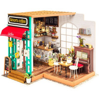 ROBOTIME Rolife DIY 3D drevené puzzle Kaviareň 203 dielikov