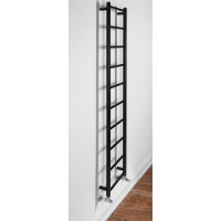 Sapho DINA vykurovacie teleso 350x1680mm, čierna mat IR378TB