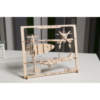 UGEARS 3D puzzle Fighter Aircraft 2,5D 47 dielikov