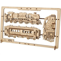 UGEARS 3D puzzle Parný Express 2,5D 79 dielikov