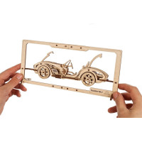 UGEARS 3D puzzle Roadster MK3 2,5D 62 dielikov