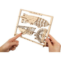 UGEARS 3D puzzle Zeppelin 2,5D 49 dielikov