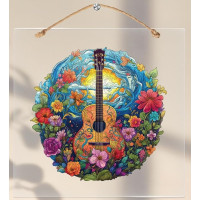 EscapeWelt Drevené puzzle Gitara 200 dielikov