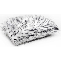 Obliečka na vankúš FLUFFY 40x50 cm - biela/sivá