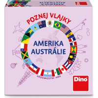 Dino Cestovná hra Poznaj vlajky - Amerika a Austrália
