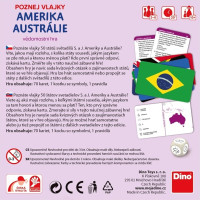 Dino Cestovná hra Poznaj vlajky - Amerika a Austrália