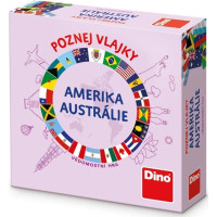 Dino Cestovná hra Poznaj vlajky - Amerika a Austrália