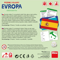 Dino Cestovná hra Poznaj vlajky - Európa
