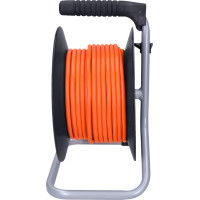 Solight predlžovací prívod na bubne, 4 zásuvky, 20m, oranžový kábel, 3x 1,5mm2