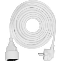 Solight predlžovací prívod - spojka, 1 zásuvka, 10m, 3 x 1,5mm2, biela