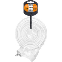 Solight predlžovací prívod - spojka, 1 zásuvka, 10m, 3 x 1,5mm2, biela