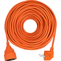 Solight predlžovací prívod - spojka, 1 zásuvka, 20m, 3 x 1,5mm2, oranžová