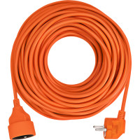 Solight predlžovací prívod - spojka, 1 zásuvka, 30 m, 3 x 1,5 mm2, oranžová