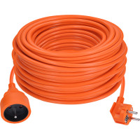 Solight predlžovací prívod - spojka, 1 zásuvka, 40 m, 3 x 1,5 mm2, oranžová