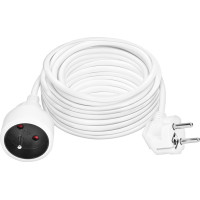 Solight 1z predlžovací prívod - spojka, 15m, 3 x 1,5mm2, biela