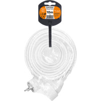 Solight predlžovací prívod - spojka, 1 zásuvka, 10m, 3 x 1mm2, biela