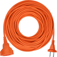 Solight 1z pohyblivý prívod - spojka, 20m, 2 x 1,5mm2, oranžová