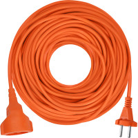 Solight 1z pohyblivý prívod - spojka, 30m, 2 x 1,5 mm2, oranžová