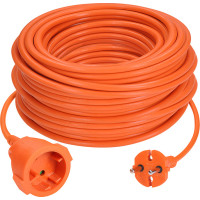 Solight 1z pohyblivý prívod - spojka, 30m, 2 x 1,5 mm2, oranžová
