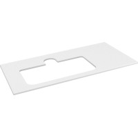 Sapho BRAHEA doska rockstone s otvorom 96, 6x51, 5cm, ľavá, biela mat BT097-0101-L