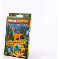 EscapeWelt 3D drevené puzzle Brontosaurus