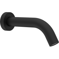 Sapho Nástenná výtoková hubica, guľatá, 174mm, čierna mat BO512