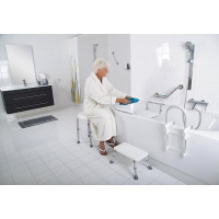 Ridder HANDICAP kúpeľňová stolička, priemer 45cm, biela A170101