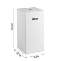 Gedy LUXURY kôš na bielizeň 30x61, 8x30cm, biela 103602