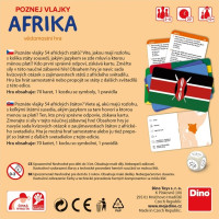 Dino Cestovná hra Poznaj vlajky - Afrika