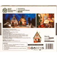RoboTime Miniatúra domčeka Svietiaci vianočný dom