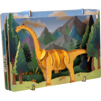 EscapeWelt 3D drevené puzzle Brontosaurus