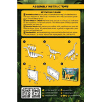 EscapeWelt 3D drevené puzzle Brontosaurus