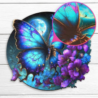 EscapeWelt Drevené puzzle Motýľ 300 dielikov