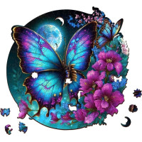 EscapeWelt Drevené puzzle Motýľ 300 dielikov