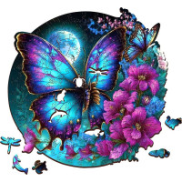 EscapeWelt Drevené puzzle Motýľ 300 dielikov