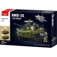 Sluban Model Bricks M38-B1250 Tank BMD-2S v mierke 1:35