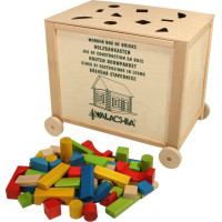 Walachia Drevená skladacia stavebnica Construct Box vkladačka 300 dielov
