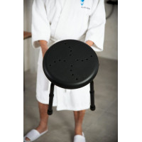 Ridder HANDICAP kúpeľňová stolička, priemer 45cm, čierna A170110