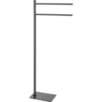 Gedy TRILLY stojan s držiakom uterákov, hranatý, gun metal TR3181