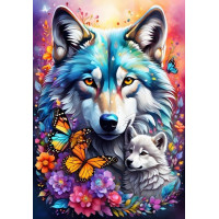 ALIPSON Puzzle Materská láska: Vlci 1000 dielikov