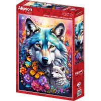 ALIPSON Puzzle Materská láska: Vlci 1000 dielikov