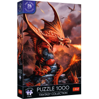 TREFL Puzzle Premium Plus Fantasy Collection: Ohnivý drak 1000 dielikov