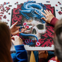 TREFL Puzzle Premium Plus Fantasy Collection: Orientálny drak 1000 dielikov
