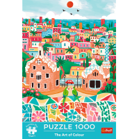 TREFL Puzzle Premium Plus Art of Colour: Barelona, Španielsko 1000 dielikov