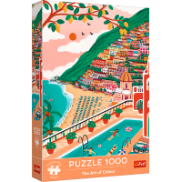 TREFL Puzzle Premium Plus Art of Colour: Positano, Taliansko 1000 dielikov