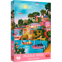 TREFL Puzzle Premium Plus Art of Colour: Syros, Grécko 1000 dielikov